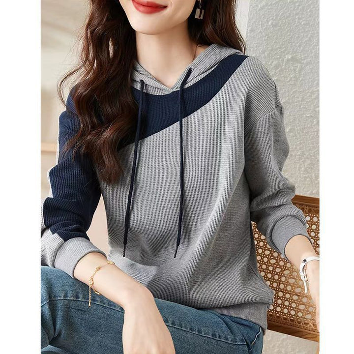 Damen modischer Hoodie mit strukturiertem Design Drune