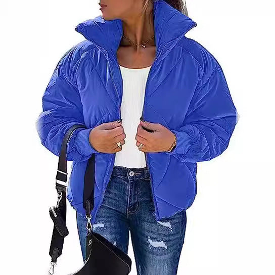 Damen Wärmeisolierte Steppjacke mit hohem Kragen und elastischen Bündchen Drune