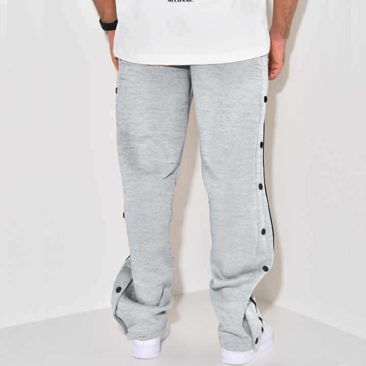 Herren Sportliche Jogginghose mit Druckknopf-Detail und seitlichen Taschen Drune
