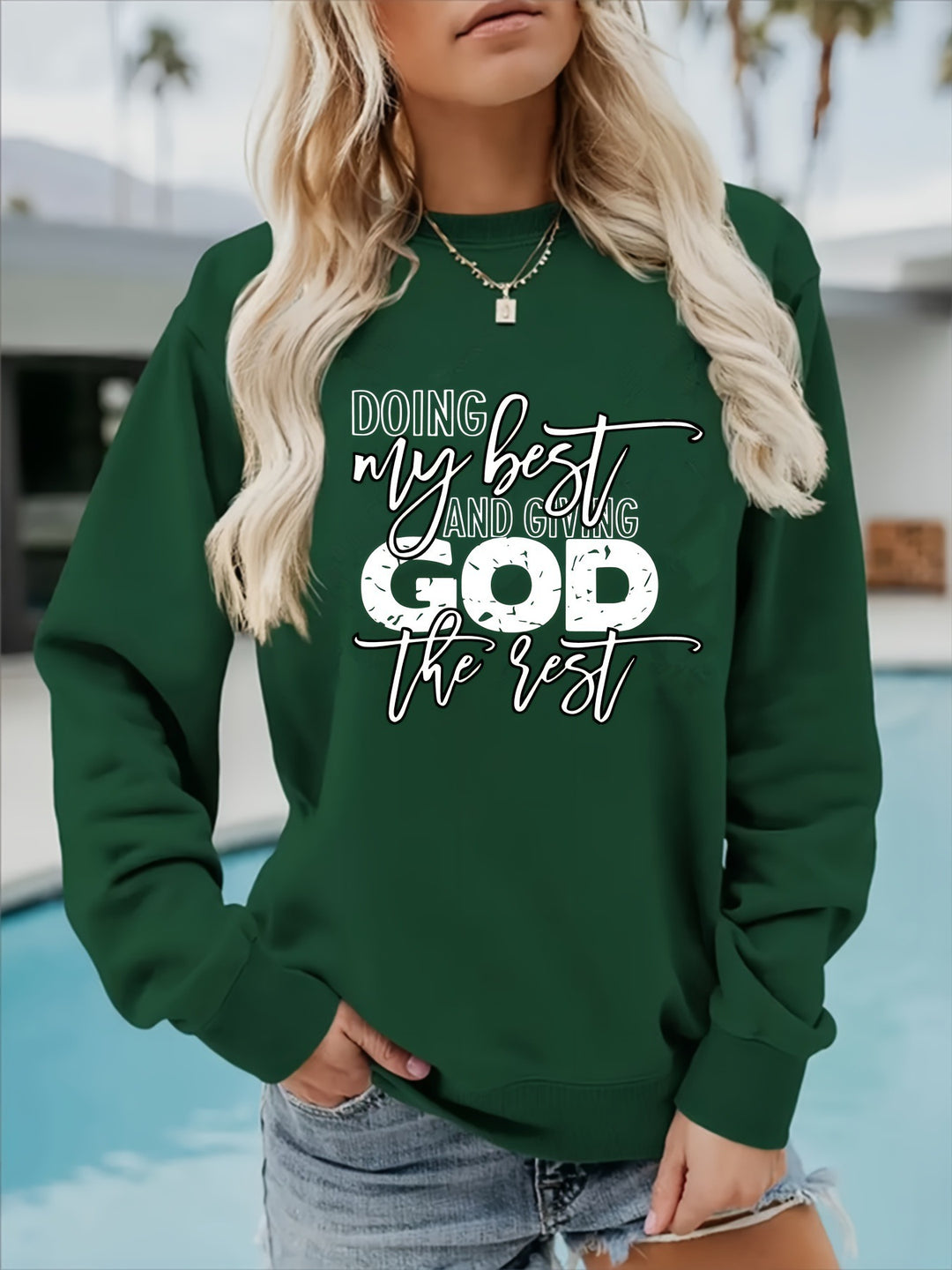 Damen Sweater mit persönlichem Motiv Drune