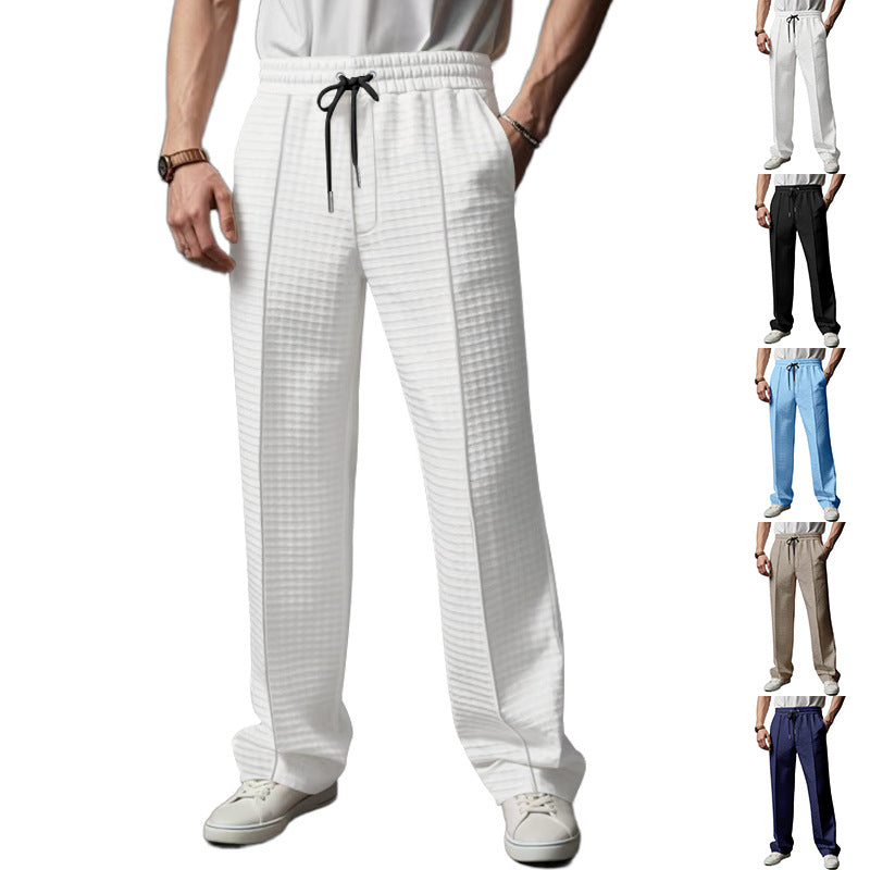 Herren lässige Sporthose mit elastischem Bund und strukturiertem Design Drune