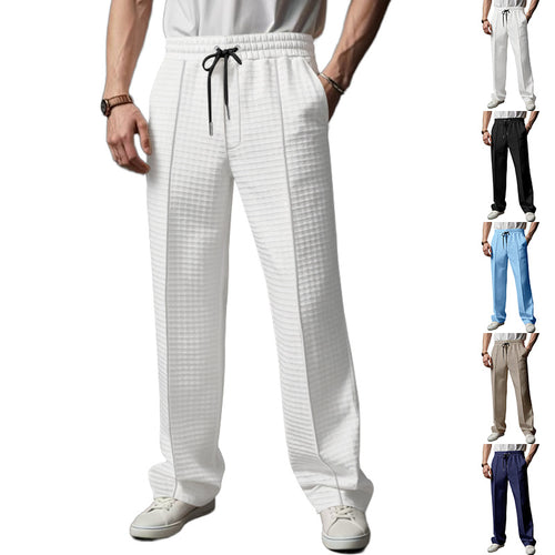 Herren lässige Sporthose mit elastischem Bund und strukturiertem Design Drune