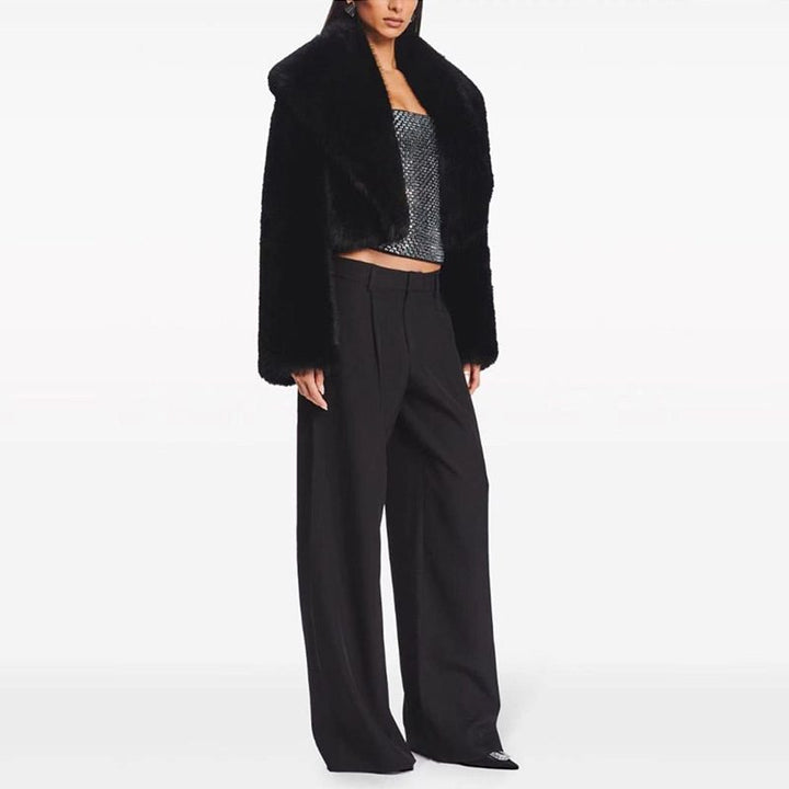 Drune | Kunstpelzjacke - Glamouröse Abendoberbekleidung - Polyester-Mischung - Schicke Winterbekleidung