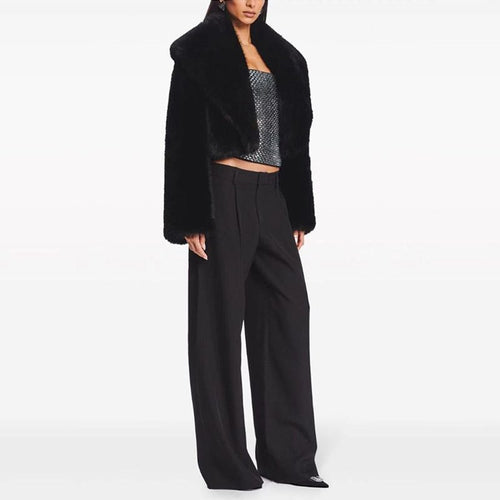 Drune | Kunstpelzjacke - Glamouröse Abendoberbekleidung - Polyester-Mischung - Schicke Winterbekleidung