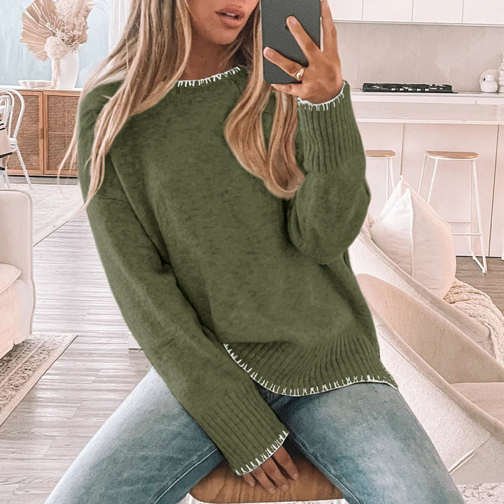 Damen Übergrößen Strickpullover Drune