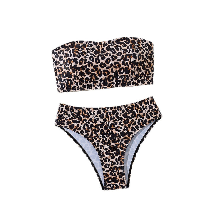 Damen Bandeau-Bikini mit aufregendem Leopardenmuster Drune