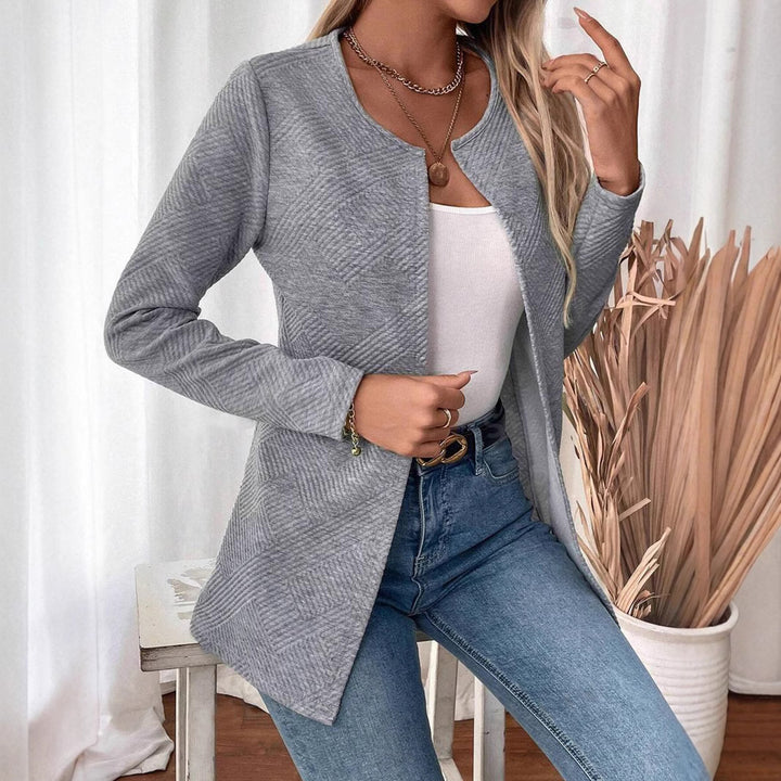 Damen Strickjacke mit Schlanker Passform – Minimalistischer & Eleganter Pendlerstil