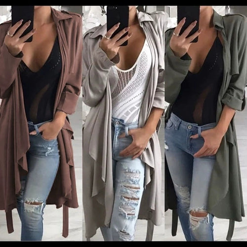 Damen modischer Trenchcoat Drune