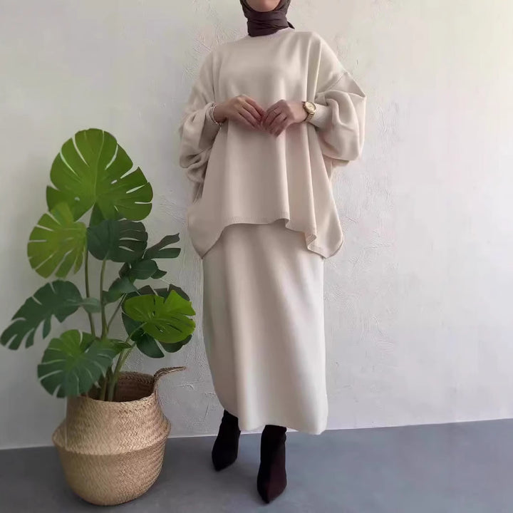 Damen lässiges Maxikleid mit oversized Schnitt und eleganten Details Drune