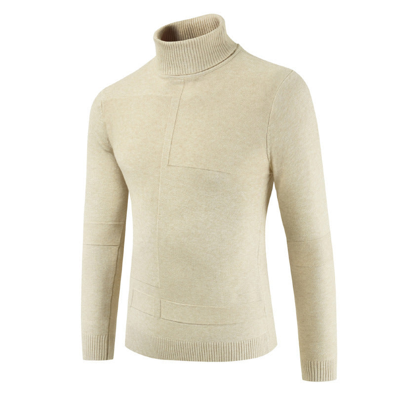 Herren Rollkragenpullover aus weichem Strickmaterial mit modernem Design Drune