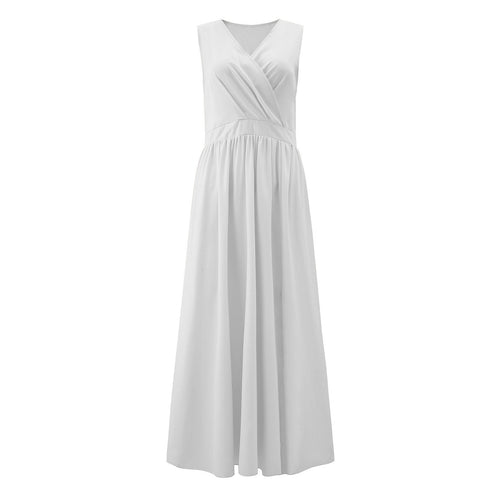 Damen Maxikleid mit elegantem Wickeldesign und seitlichem Schlitz Drune