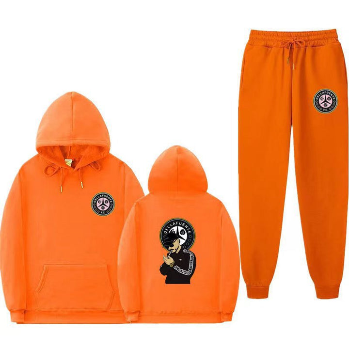 Damen Set aus Kapuzenpullover und Jogginghose mit einzigartigem Druck Drune