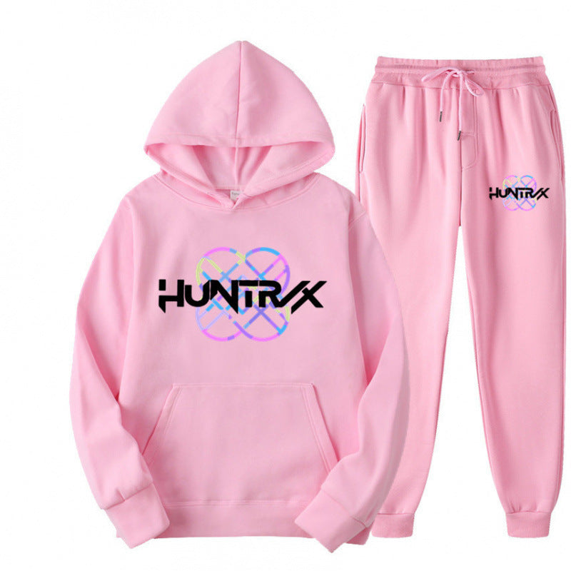 Damen Sweatanzug mit modernem Grafikdesign und lässiger Passform Drune