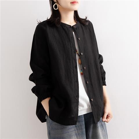 Damen Lockere Bluse mit Knopfdetails Drune