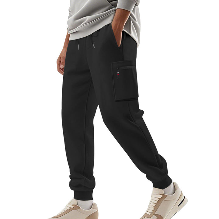 Herren Sportliche Jogginghose mit praktischen Seitentaschen und verstellbarem Bund Drune