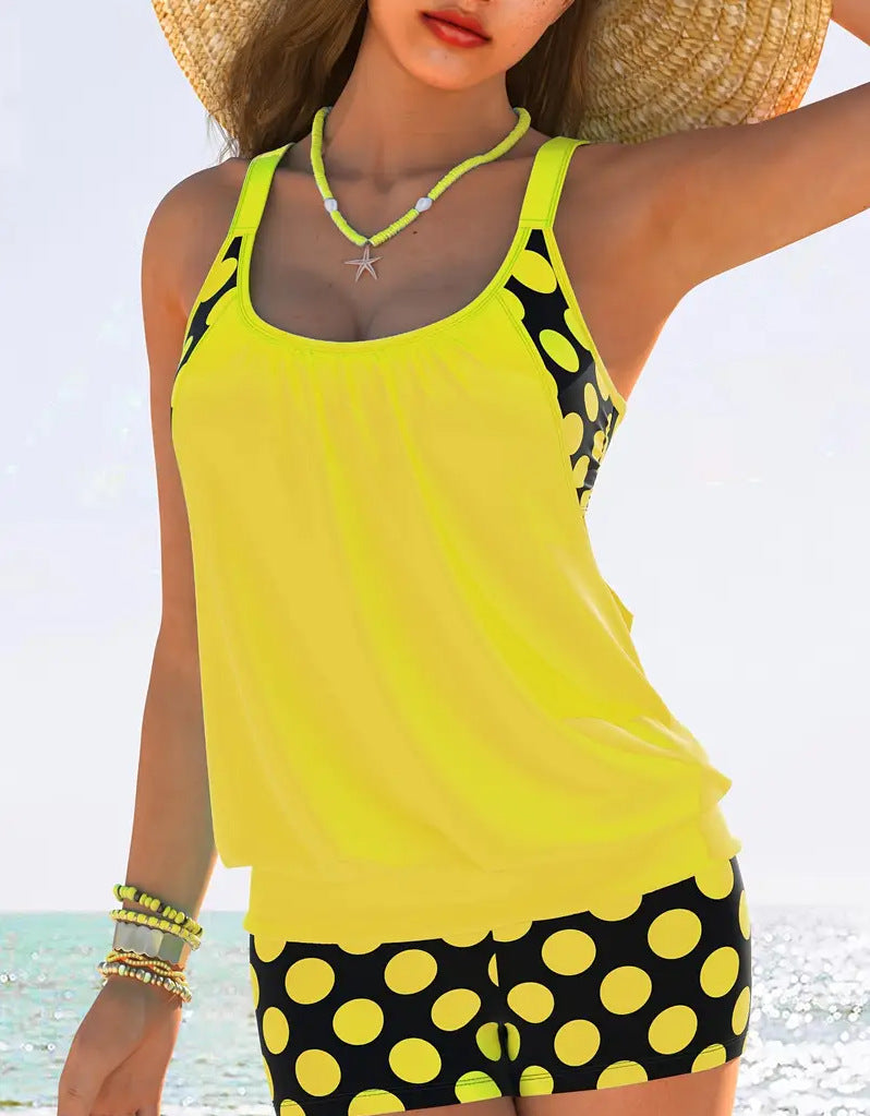 Damen Sportlicher Tankini mit stylischem Schnitt und Shorts Drune