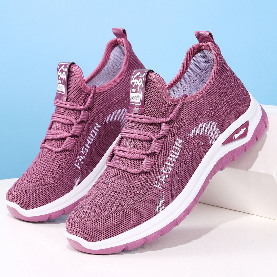 Damen nan Slip-On Lauf- und Alltagsschuh aus nahtlosem Strick mit ergonomischer Stoßdämpfung Drune