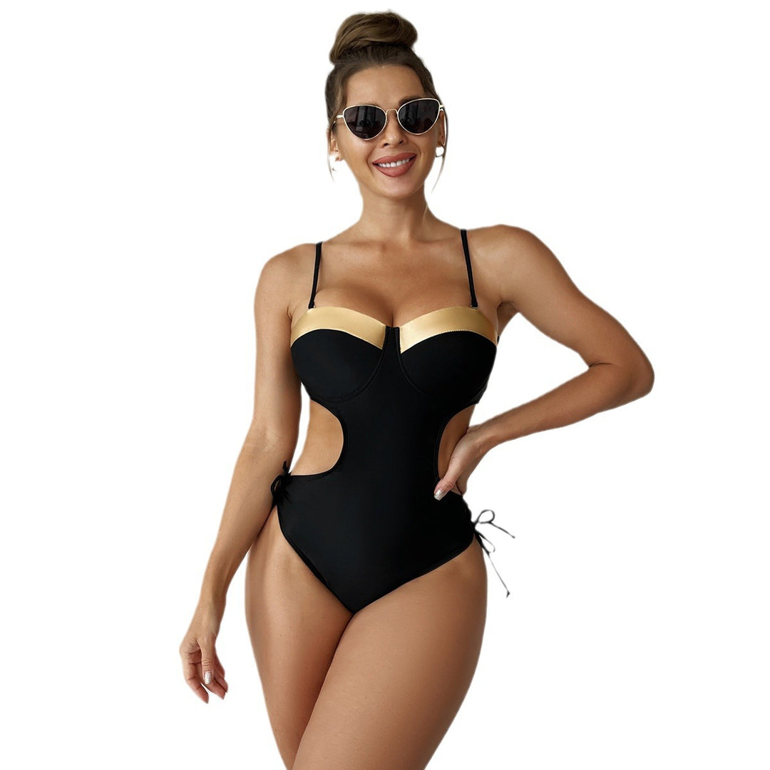 Damen Einteiler Badeanzug mit aufregenden Cut-Out-Details Drune