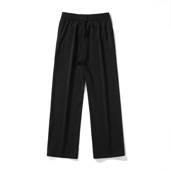 Herren Elegante weite Hose mit elastischem Bund und seitlichen Eingrifftaschen Drune