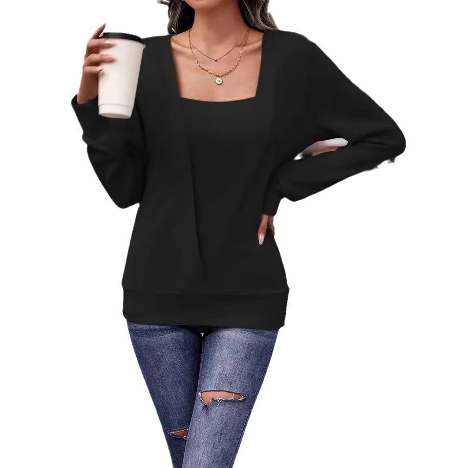 Damenpullover mit eleganter V-Form und langem Arm Drune