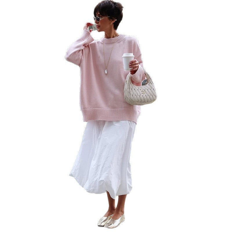 Damen Oversize-Strickpullover Drune