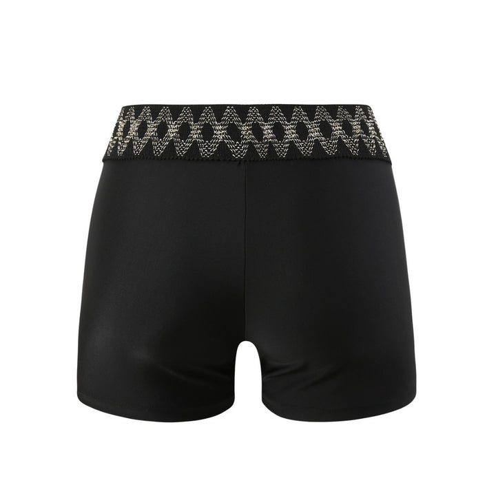 Damen hoch geschnittene Badeshorts mit dekorativem Taillenbund Drune