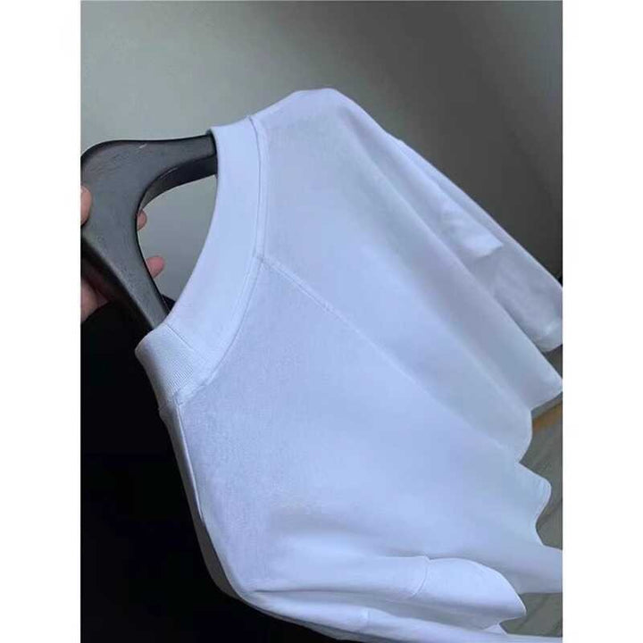 Damen lässiges Langarmshirt mit hochgeschlossenem Stehkragen Drune