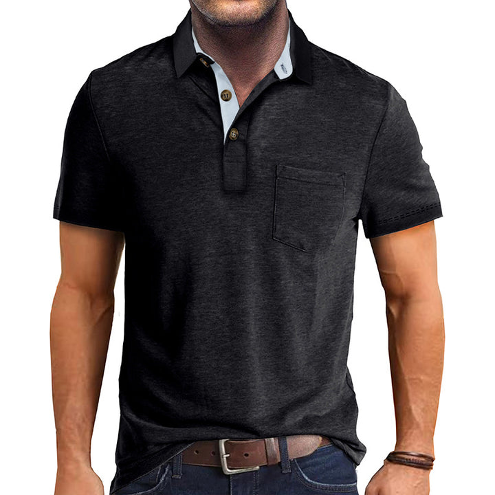 Herren Polo-Shirt mit modernen Designelementen Drune