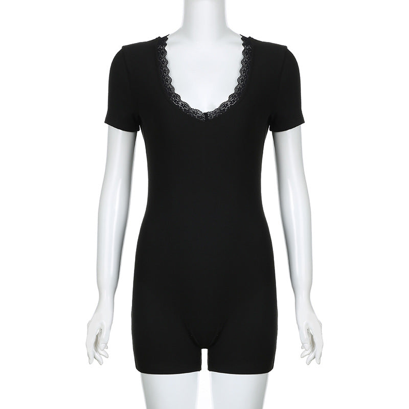 Damen Intimwäsche-Body mit Spitzendetails Drune