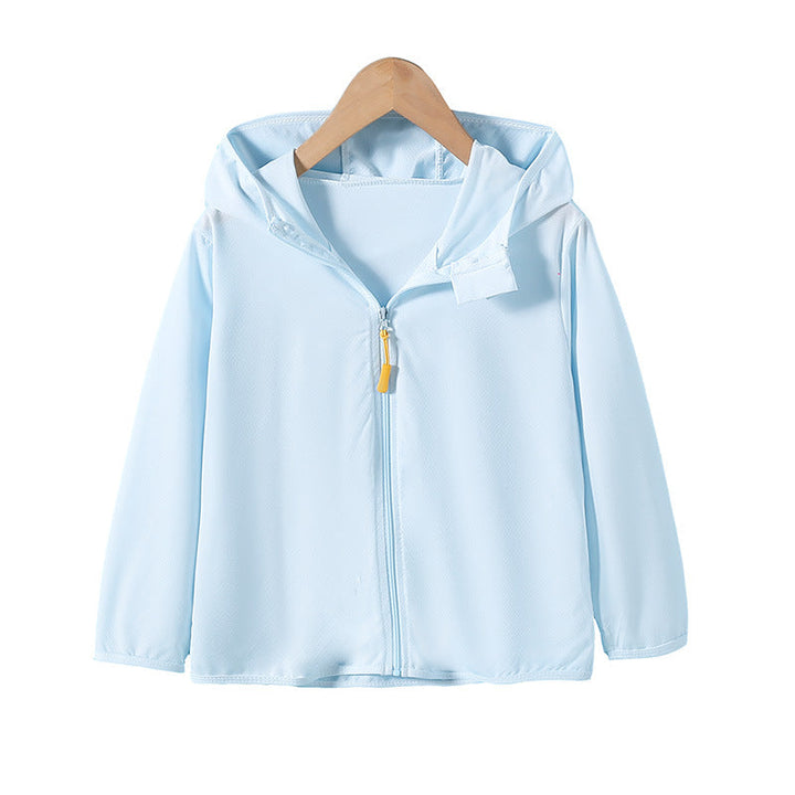 Unisex nan leichte UV-Schutz Kapuzenjacke mit durchgehendem Reißverschluss und atmungsaktivem Meshfutter Drune