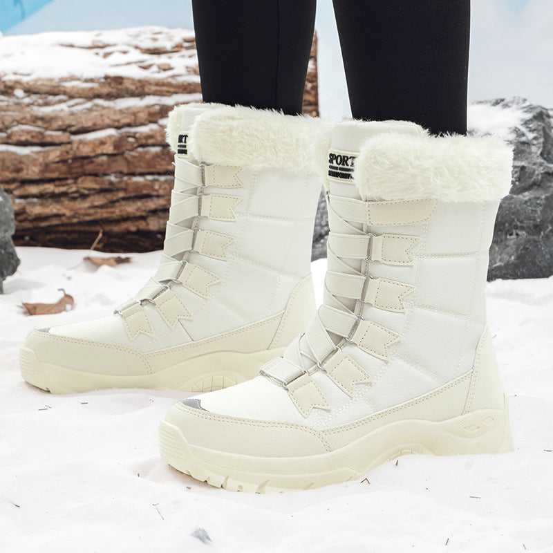 Damen Wetterfeste Winterstiefel mit isolierendem Innenfutter und rutschfester Sohle Drune
