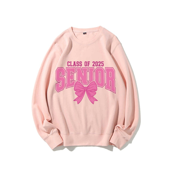 Damen Sweatshirt mit Abschlussjahr und dekorativem Schleifendesign Drune