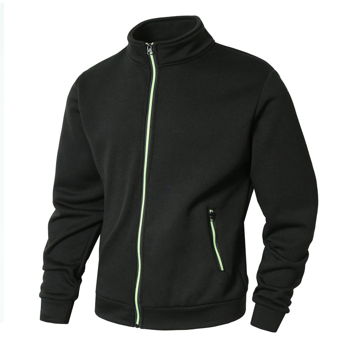 Herren Fleecejacke mit hohem Kragen und Reißverschluss Drune