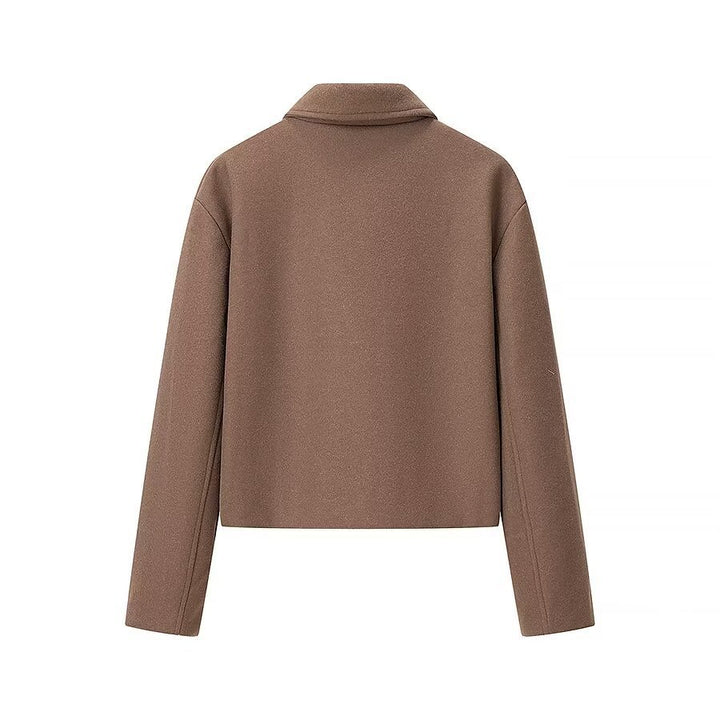 Damen Kurzjacke im urbanen Stil mit zwei Reißverschlusstaschen Drune