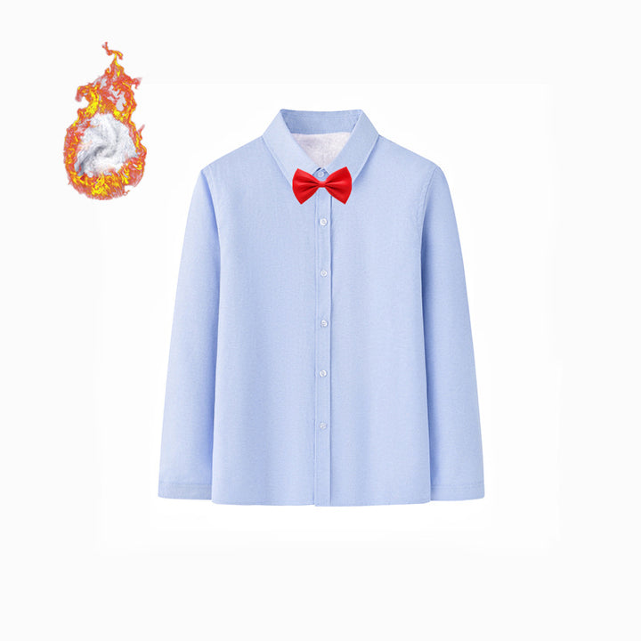 Damen Elegantes Langarmhemd mit weicher Innenseite Drune