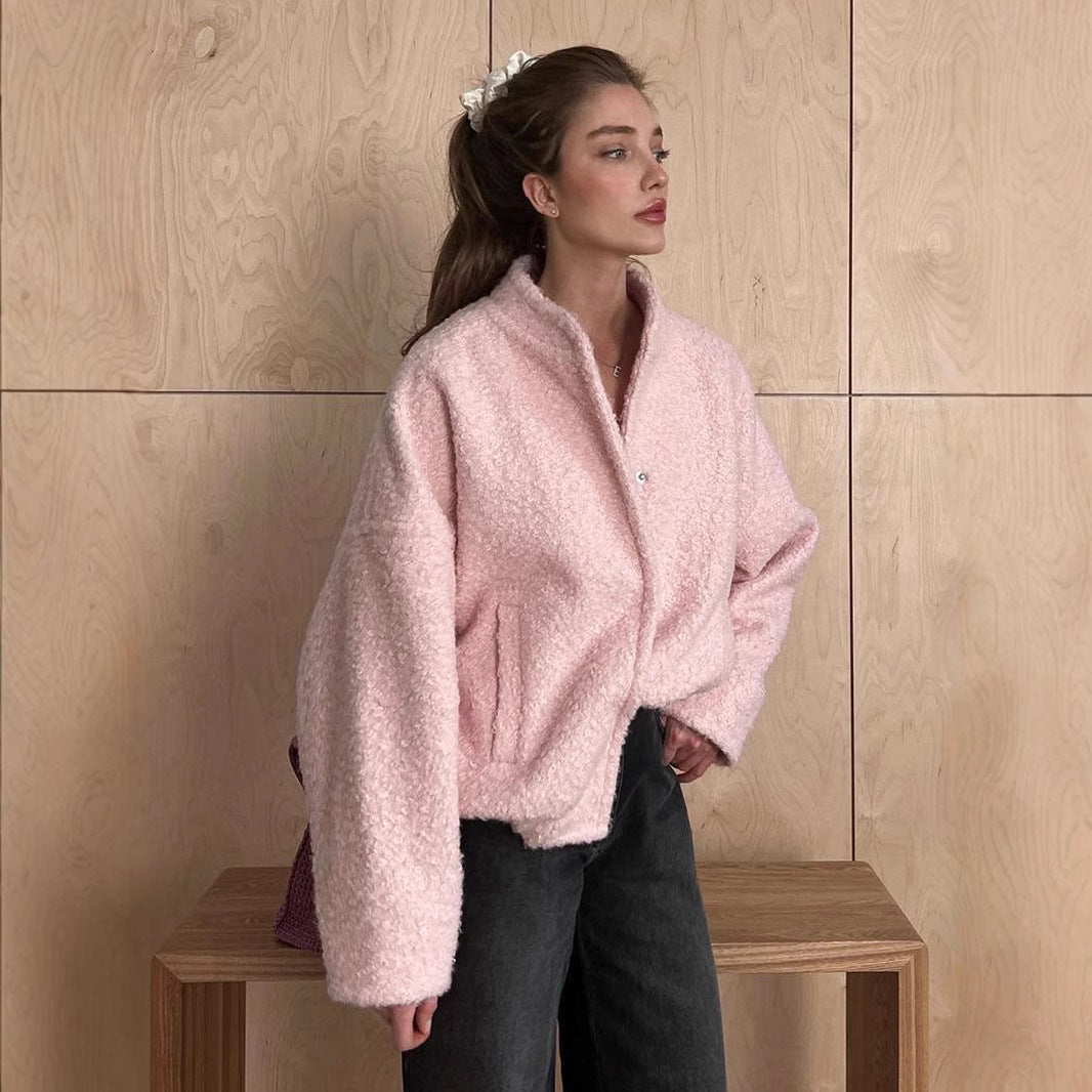 Damen Kuschelige Fleecejacke im modernen Design Drune