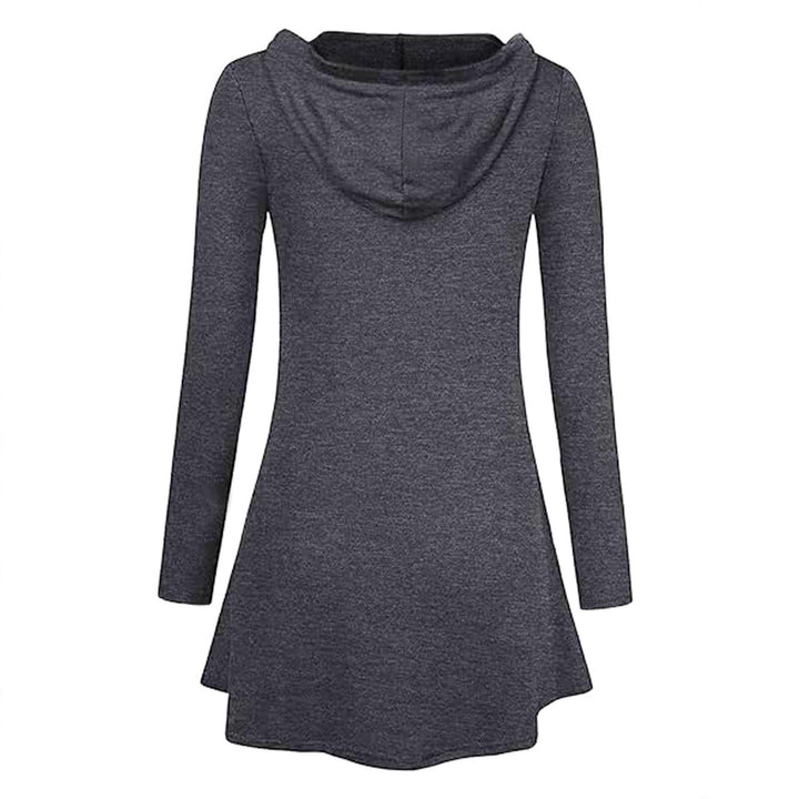 Damen lässige Kapuzenjacke mit Reißverschluss und Taschen Drune