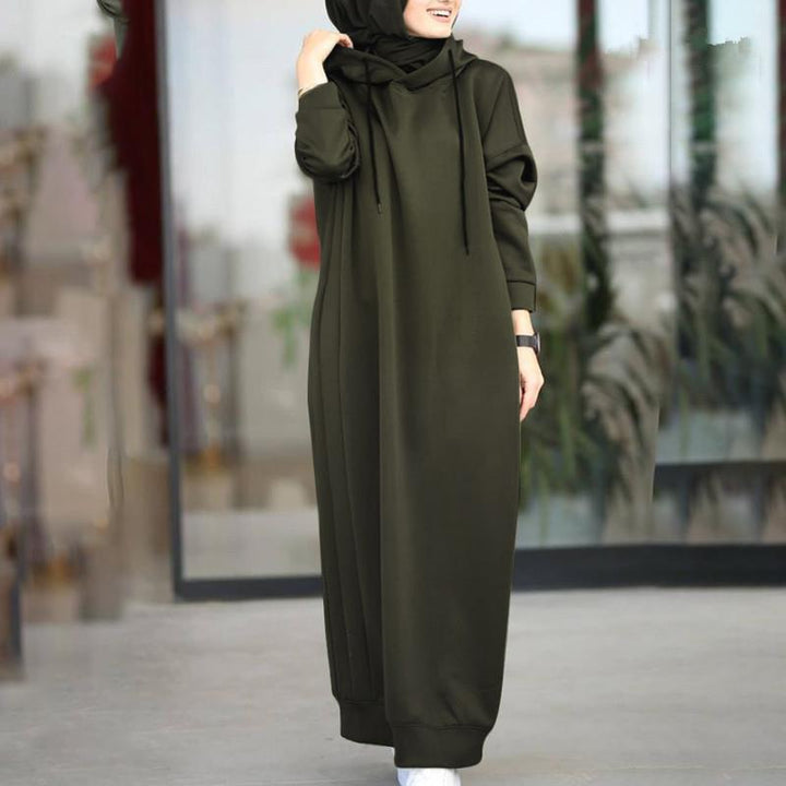 Damen Modischer Hoodie-Jumpsuit mit strukturiertem Schnitt und seitlichen Taschen Drune