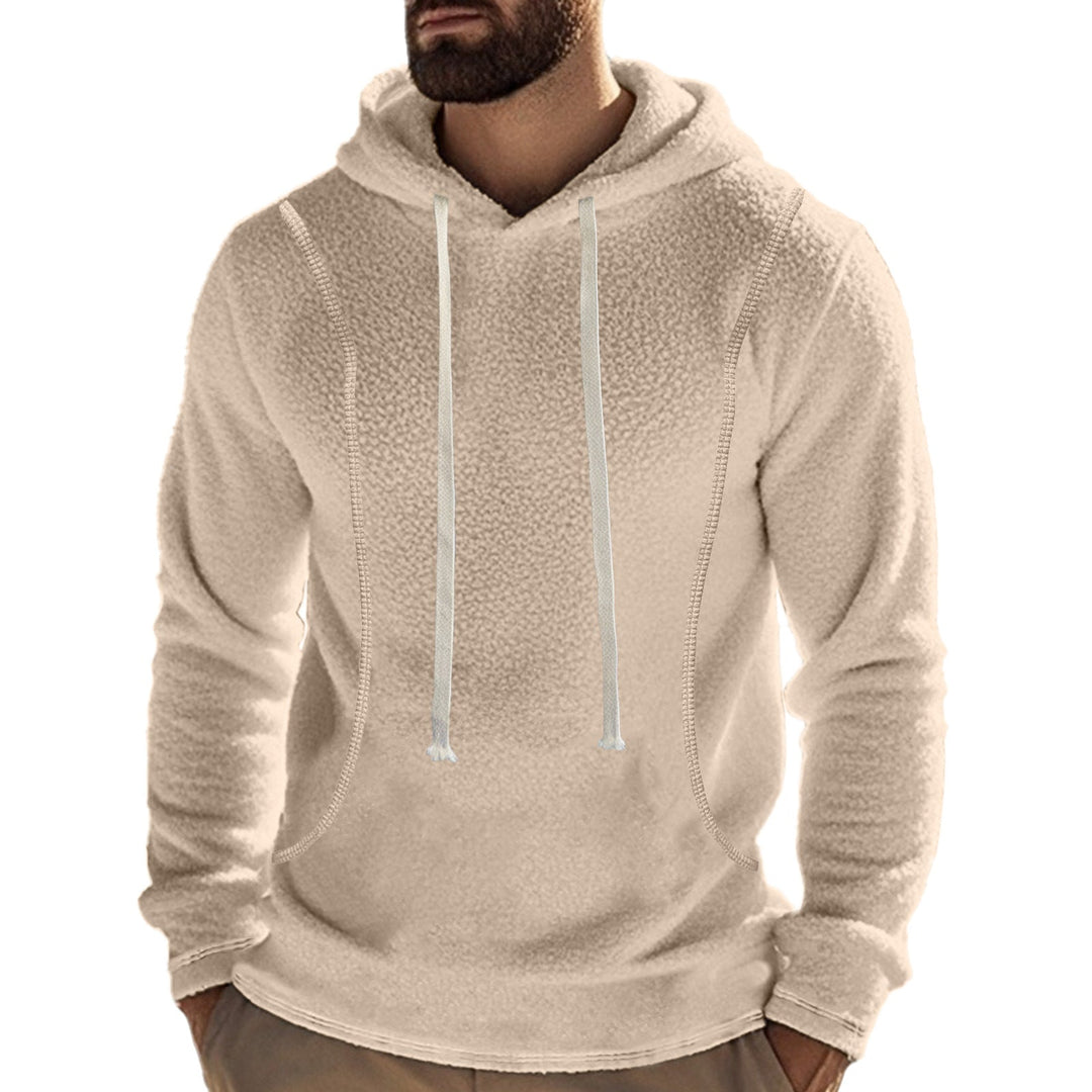 Herren Hochwertiger Fleece-Hoodie mit praktischer Kängurutasche und stylischem Design Drune