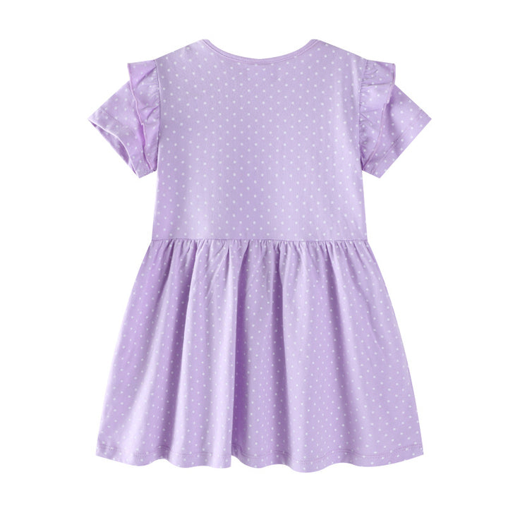 Mädchen Freizeitkleid mit zauberhaften Katzenmotiven Drune