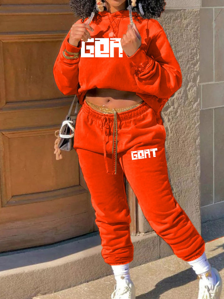 Damen Jogginganzug mit innovativem Logo-Design Drune