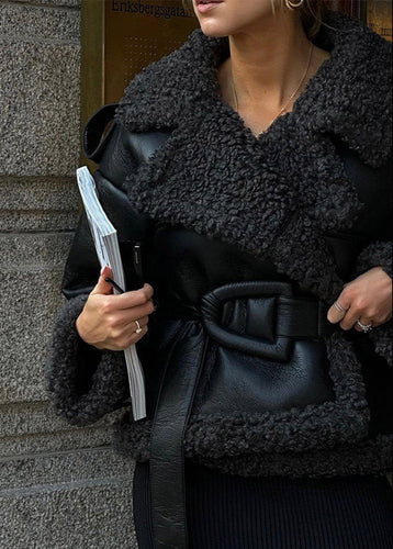 Drune | Shearling-futtered Pilotjacke