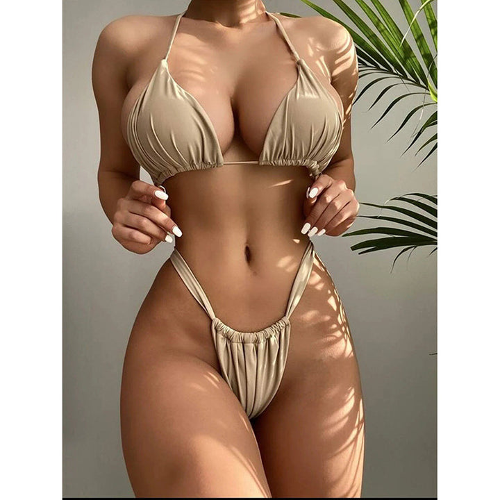 Damen Triangel-Bikini mit verstellbaren Trägern und elegantem Schnitt Drune
