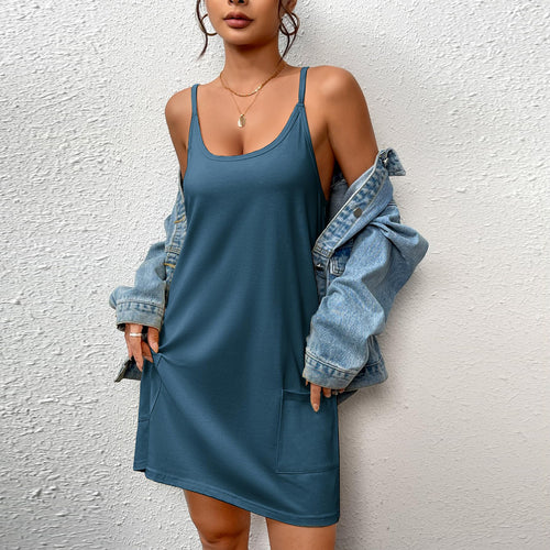 Damen Freizeitkleid mit praktischen Taschen Drune