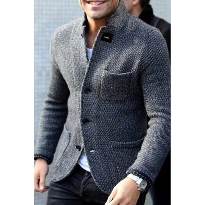 Herren modischer Blazer mit strukturiertem Stoff Drune