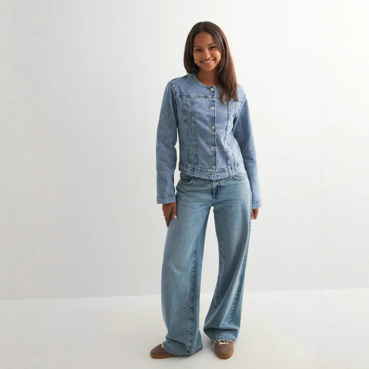 Damen zeitlose Denim-Jacke im modernen Schnitt Drune