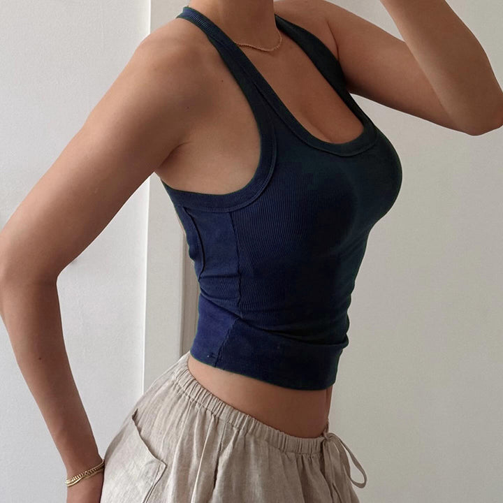 Damen Sportliches Tanktop mit rückenfreier Gestaltung Drune
