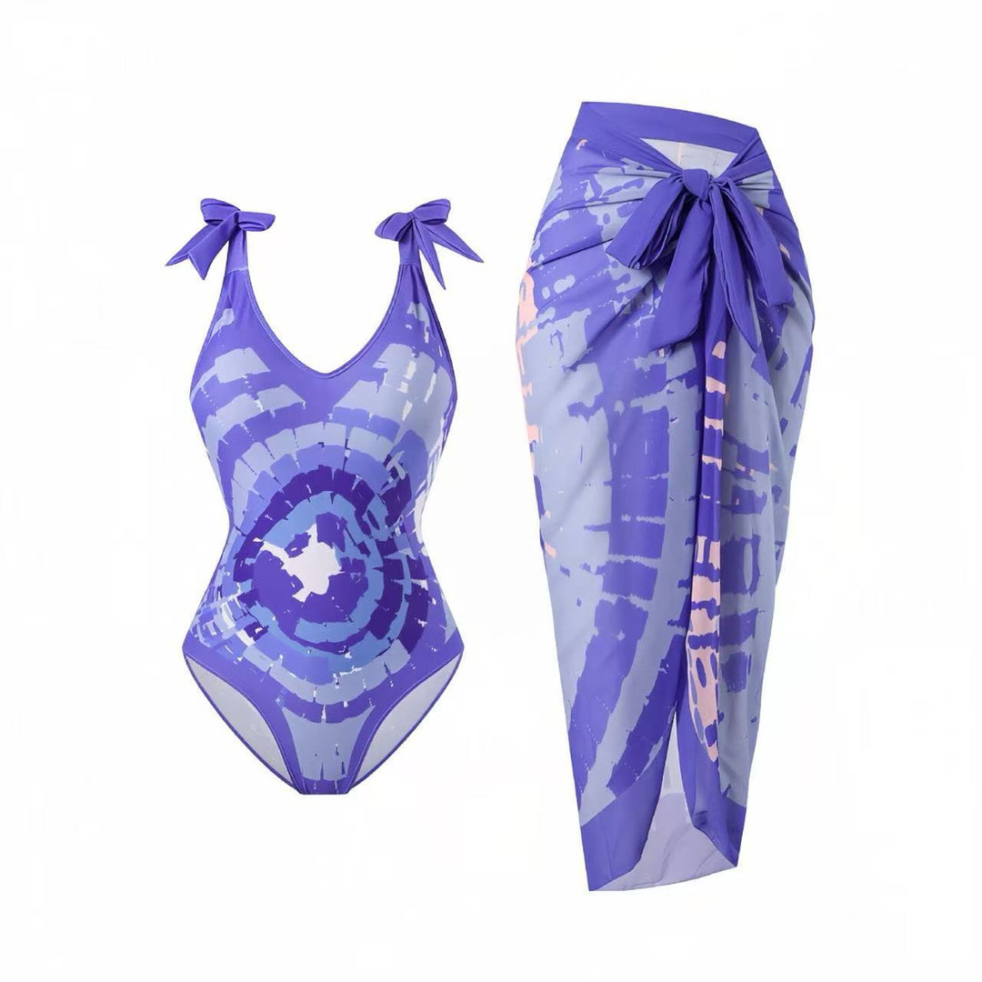Damen Badeanzug und Strandrock mit Lemon-Design Drune