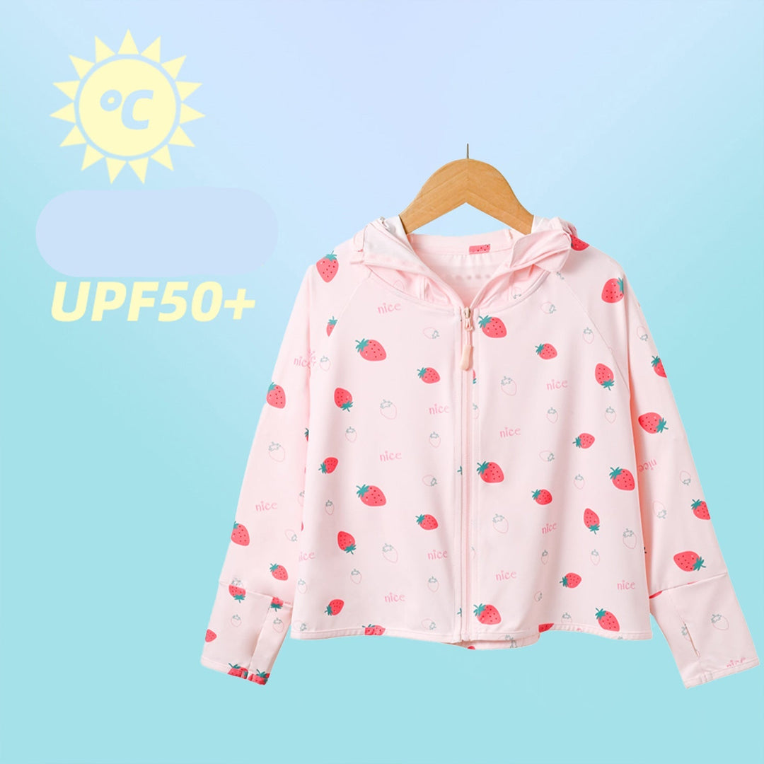 Jungen atmungsaktive Kapuzenjacke mit UV-Schutz Drune