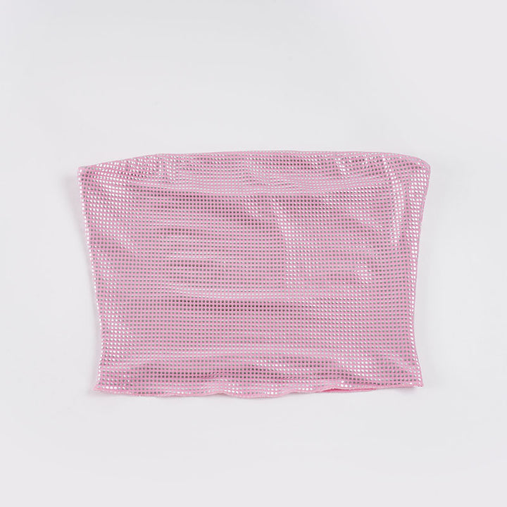 Damen Bandeau-Top mit funkelnden Pailletten und elastischem Schnitt Drune